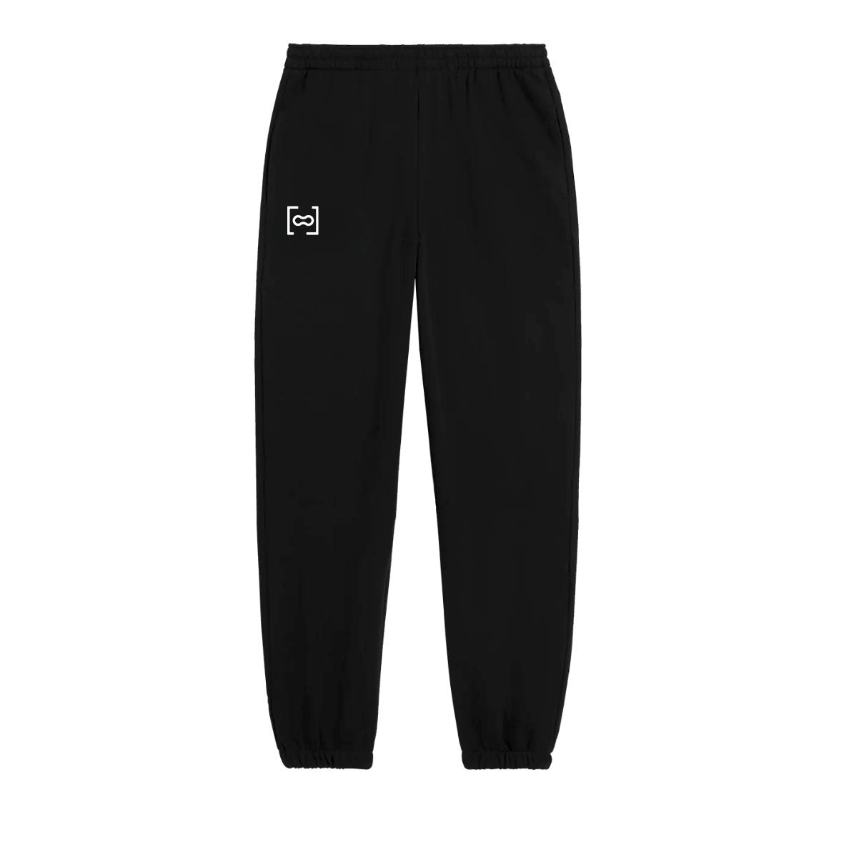 Remood CALÇA PRETA COM ELÁSTICO - ESSENTIAL LOGO BRANCO – REMOOD