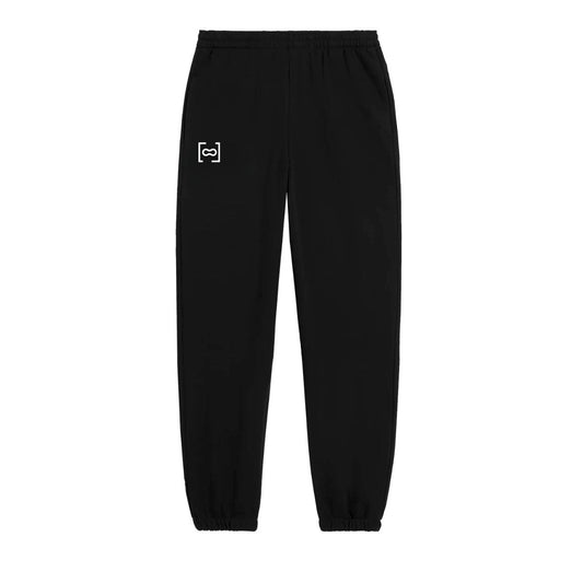 CALÇA PRETA COM ELÁSTICO - ESSENTIAL LOGO BRANCO