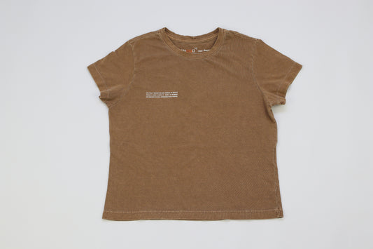 CAMISETA BABY T CAMELO - ESSENTIAL